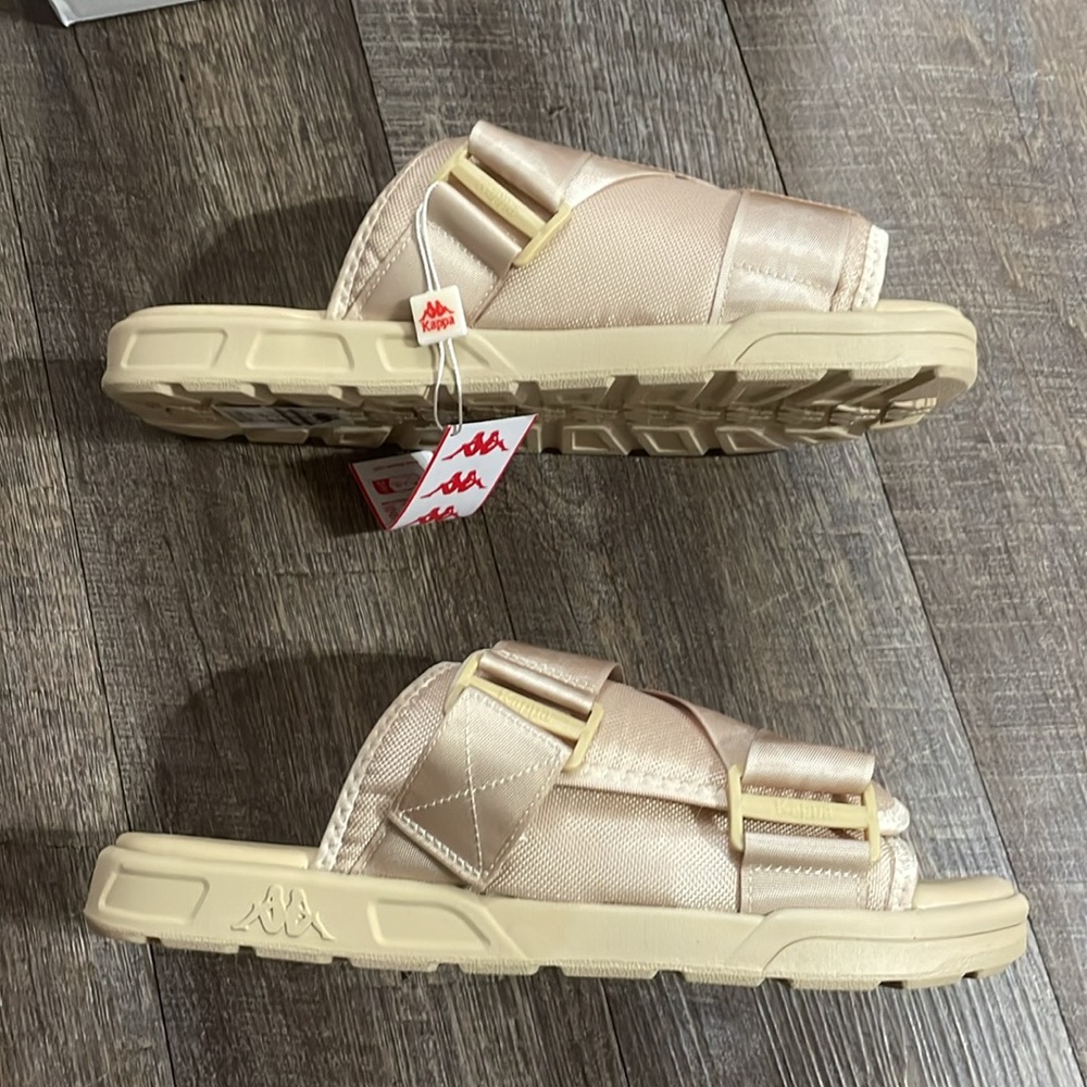 Kappa Beige Slide Sandals NEW - Picture 3 of 6